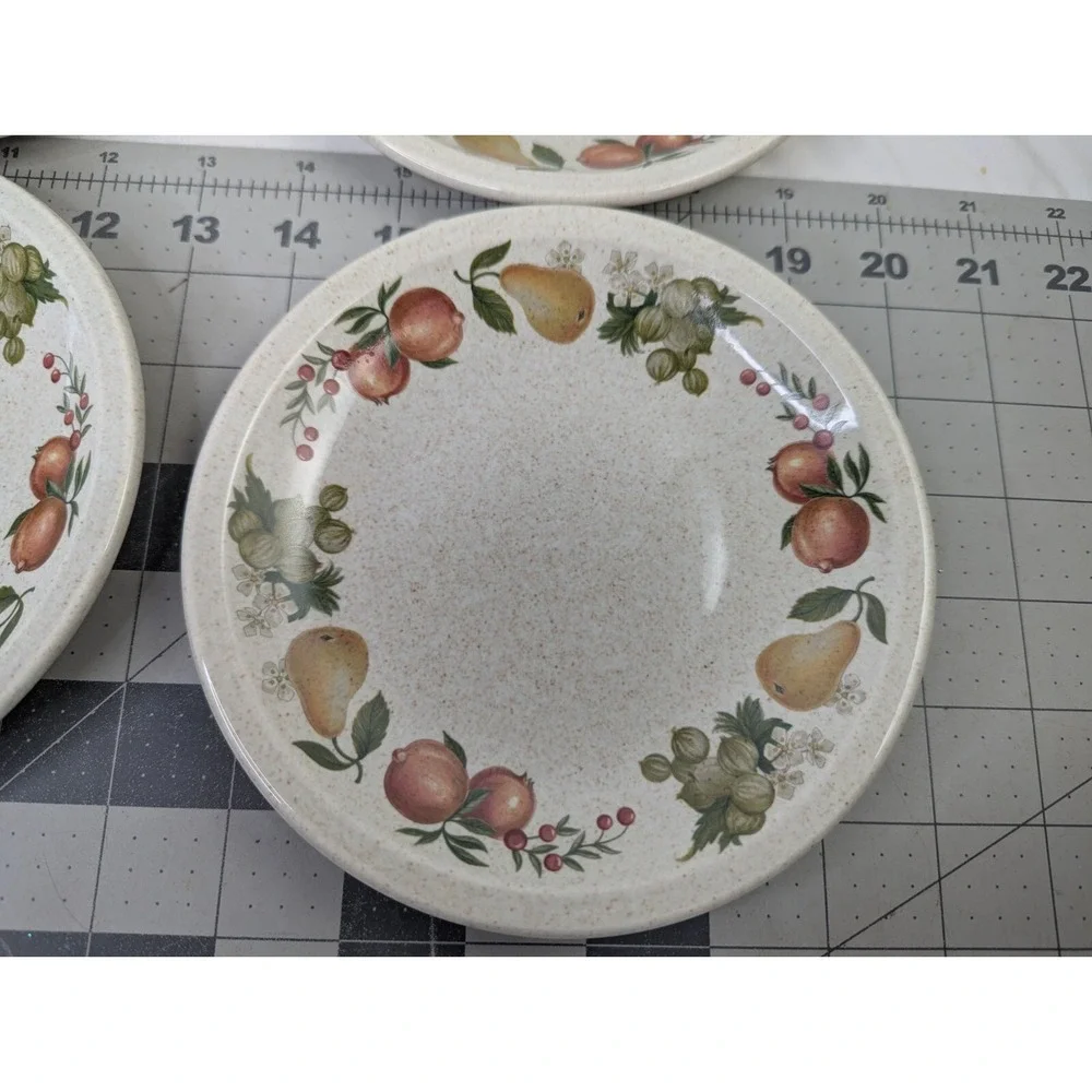Wedgwood‎ Quince Fruit Bread Dessert Plate 6.25  Inch Dinnerware Lot of 4